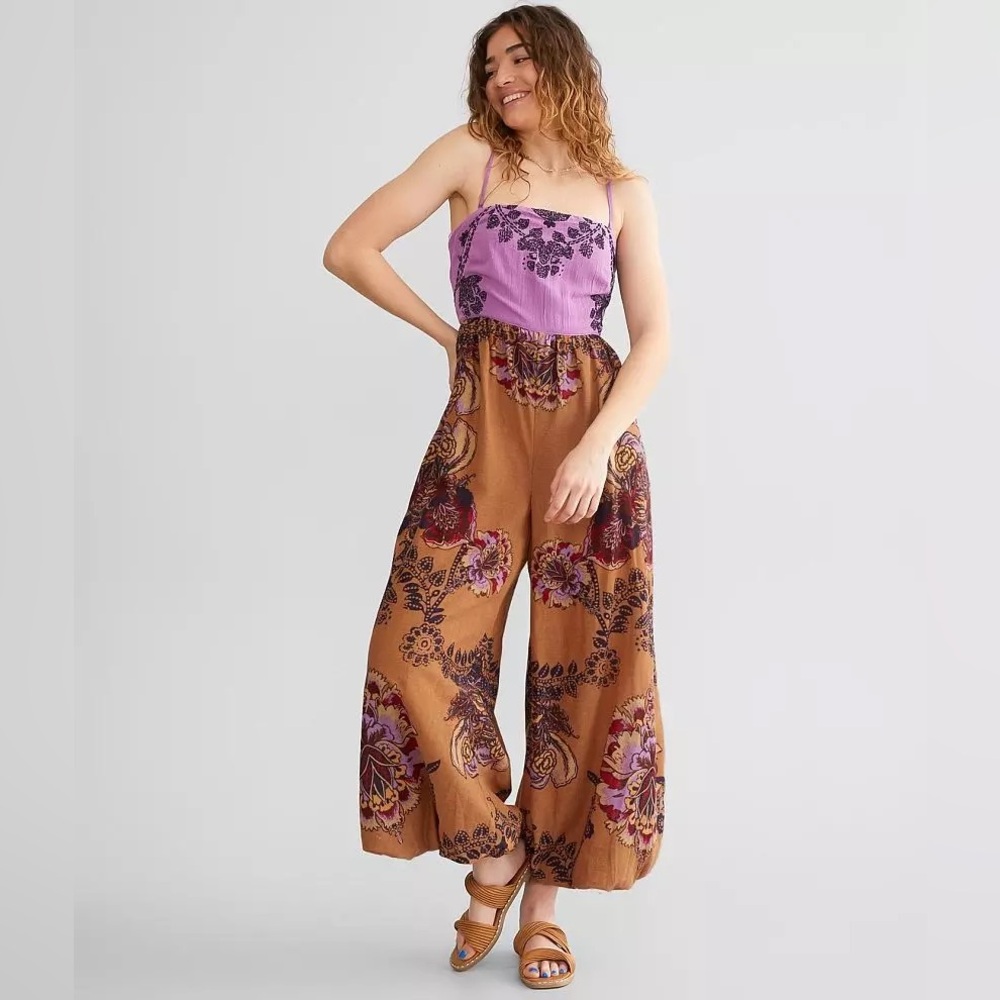 FREE PEOPLE Indio Sun Wide Leg Jumpsuit